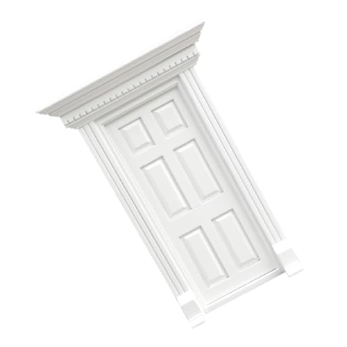 TOBBOMEY Mini Haus Tür Ornament aus Hochwertigem Holz Weiße Miniatur Puppenhaus Tür mit Fächern DIY Möbelzubehör für Puppenhäuser Kinderfreundlich Leicht Bemalbar Realistische Miniaturdeko TOBBOMEY Mini Haus Tür Ornament aus Hochwertigem Holz Weiße Miniatur Puppenhaus Tür mit Fächern DIY Möbelzubehör für Puppenhäuser Kinderfreundlich Leicht Bemalbar Realistische Miniaturdeko von TOBBOMEY