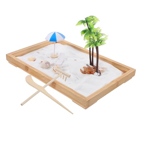 TOBBOMEY Mini Zen Garten Sandspielzeug Meeresmotiv Sandtablett zur Stressreduktion und Kreativen Entspannung Geeignet für Zuhause und Büro Beruhigendes Dekor Geschenkidee TOBBOMEY Mini Zen Garten Sandspielzeug Meeresmotiv Sandtablett zur Stressreduktion und Kreativen Entspannung Geeignet für Zuhause und Büro Beruhigendes Dekor Geschenkidee von TOBBOMEY