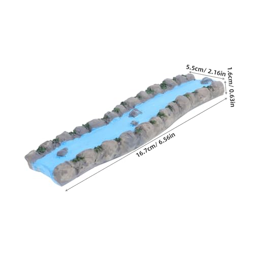 TOBBOMEY Miniatur Deko Resin Sandtisch Fluss Landschaft Kunsthandwerk für Puppenhaus Garten Büro Entspannung Psychologische Sandspiel Accessoire TOBBOMEY Miniatur Deko Resin Sandtisch Fluss Landschaft Kunsthandwerk für Puppenhaus Garten Büro Entspannung Psychologische Sandspiel Accessoire von TOBBOMEY