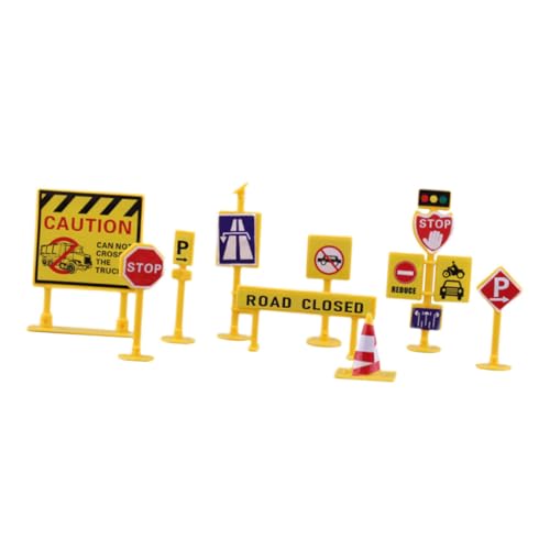 TOBBOMEY Miniatur Verkehrsbarrieren Spielset aus Kunststoff Realistische Verkehrsschilder Simulation Pädagogisches Straßensicherheits zum Lernen TOBBOMEY Miniatur Verkehrsbarrieren Spielset aus Kunststoff Realistische Verkehrsschilder Simulation Pädagogisches Straßensicherheits zum Lernen von TOBBOMEY