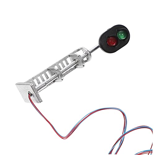 TOBBOMEY Modellbahn Lichter Led Laterne Sandtisch-signalmodell Modellsignal Messgerät Straße Bausätze Glühend Miniatursignal Miniatur-signalornamente Kleine Signaldekoration Metall von TOBBOMEY