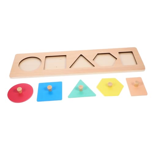 TOBBOMEY Montessori Geometrisches Steckpuzzle aus Holz Lernspielzeug für Kleinkinder zur Form Farberkennung Feinmotorikförderndes Matching Vorschule und Frühkindliche Entwicklung TOBBOMEY Montessori Geometrisches Steckpuzzle aus Holz Lernspielzeug für Kleinkinder zur Form Farberkennung Feinmotorikförderndes Matching Vorschule und Frühkindliche Entwicklung von TOBBOMEY