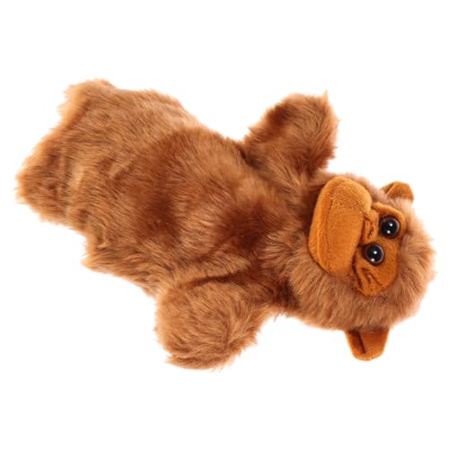 TOBBOMEY Orang Utan Tierhandpuppe Puppen Kinderspielzeug Kinderspielzeug Kinderhandpuppe Geschichtenerzählen Handpuppe Handpuppe Für Kinder Kreatives Puppenspielzeug Geschichtenerzählpuppe von TOBBOMEY