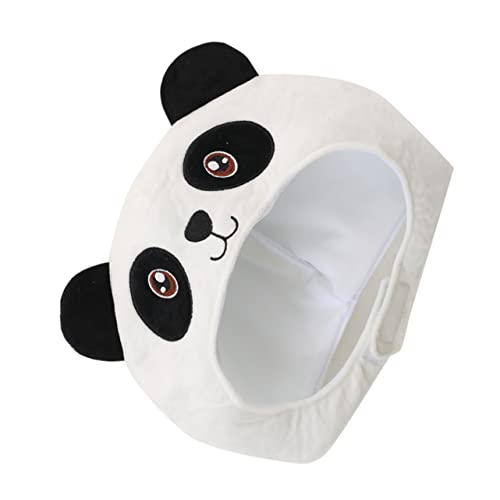 TOBBOMEY Panda-Kopfbedeckung tiermütze tierkostüme faschingsaccessoires faschingskostüme Kostümzubehör Top-Hat-Kostüm Top-Hat-Stirnband dekorative Kopfbedeckung Partyhut- Plüsch Weiß von TOBBOMEY