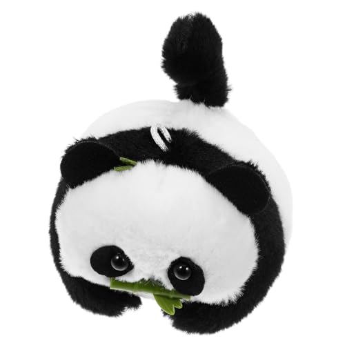 TOBBOMEY Panda-Puppe Panda Plüschpuppe Tiere hängen süßer Panda-Plüsch Stofftier Bär Plüsch-Panda-Spielzeug schlüsselanhänger Hängende Verzierung Schwanzwedelnder Panda PP Baumwolle von TOBBOMEY