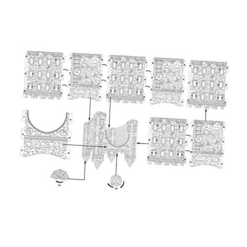 TOBBOMEY Papier Schloss Puzzle zum Ausmalen Kreatives DIY Bastelset Handbemalbares Colorizing Puzzle Sicheres Papiermaterial Geschenk für Geburtstage und Familienzeit TOBBOMEY Papier Schloss Puzzle zum Ausmalen Kreatives DIY Bastelset Handbemalbares Colorizing Puzzle Sicheres Papiermaterial Geschenk für Geburtstage und Familienzeit von TOBBOMEY