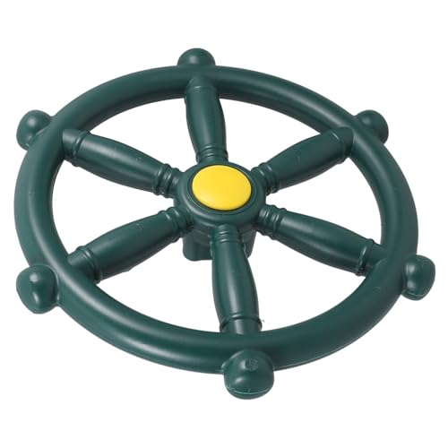 TOBBOMEY Piraten Steuerrad aus Robustem Pp Material Rundes Lenkrad für Outdoor spielgeräte Grünes Spielplatzzubehör für Schaukel und Hinterhof Fördert Kreativität und Fantasievolles TOBBOMEY Piraten Steuerrad aus Robustem Pp Material Rundes Lenkrad für Outdoor spielgeräte Grünes Spielplatzzubehör für Schaukel und Hinterhof Fördert Kreativität und Fantasievolles von TOBBOMEY