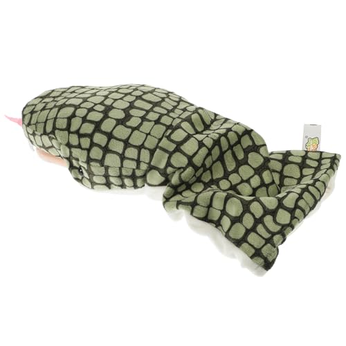 TOBBOMEY Plüsch Schlange Handpuppe mit beweglichem Mund Interaktives Tier Handspielzeug für Motorik Kommunikation Rollenspiel TOBBOMEY Plüsch Schlange Handpuppe mit beweglichem Mund Interaktives Tier Handspielzeug für Motorik Kommunikation Rollenspiel von TOBBOMEY