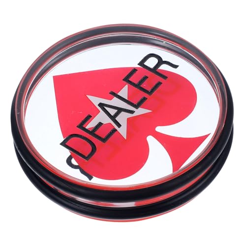 TOBBOMEY Poker Dealer Button Acryl Pokerzubehör für Party Spiel Chips Spiel Zubehör Langlebig und Praktisch für Pokerzubehör und Lernspiele TOBBOMEY Poker Dealer Button Acryl Pokerzubehör für Party Spiel Chips Spiel Zubehör Langlebig und Praktisch für Pokerzubehör und Lernspiele von TOBBOMEY