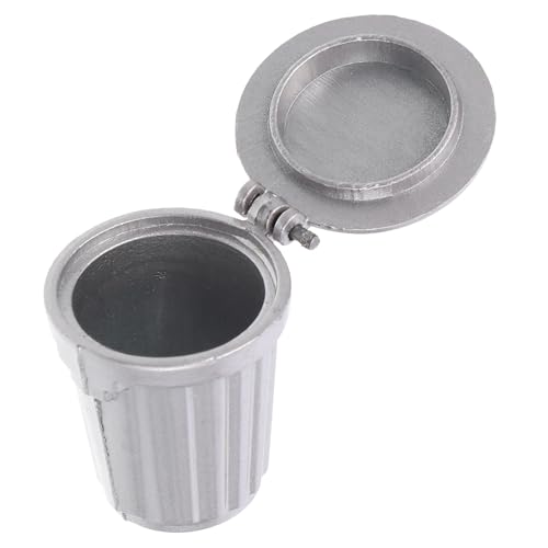 TOBBOMEY Puppenhaus Mülleimer Silber Mini Eimer Zubehör Verarbeitung Für DIY Kleine Haus Dekoration TOBBOMEY Puppenhaus Mülleimer Silber Mini Eimer Zubehör Verarbeitung Für DIY Kleine Haus Dekoration von TOBBOMEY