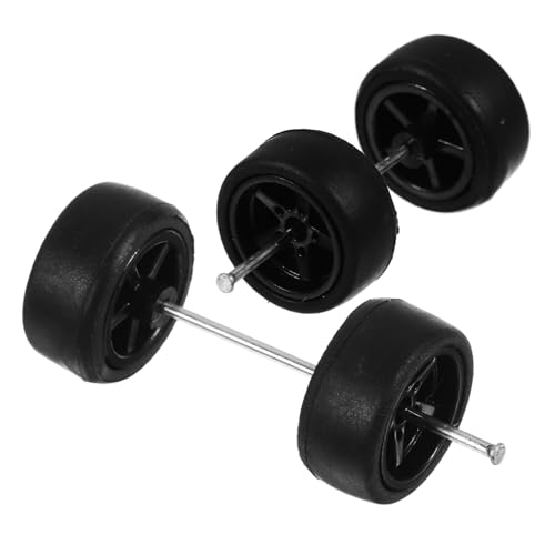 TOBBOMEY Rc Auto Modell Reifen Ersatz Gummireifen Schwarz Austauschbar Kinderfreundlich Kompatibel mit Spielzeugautos für Jungen und Mädchen TOBBOMEY Rc Auto Modell Reifen Ersatz Gummireifen Schwarz Austauschbar Kinderfreundlich Kompatibel mit Spielzeugautos für Jungen und Mädchen von TOBBOMEY