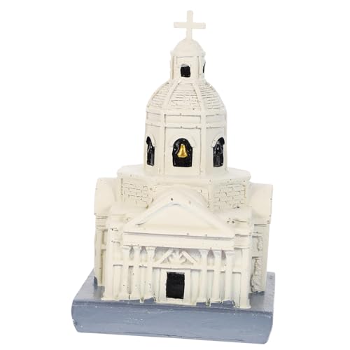 TOBBOMEY Resin Kirchenmodell Ornament Vintage Farbdesign Sandtisch Dekoration Elegante Tischdeko für Sandspiel Zubehör Heim Büro Schule TOBBOMEY Resin Kirchenmodell Ornament Vintage Farbdesign Sandtisch Dekoration Elegante Tischdeko für Sandspiel Zubehör Heim Büro Schule von TOBBOMEY