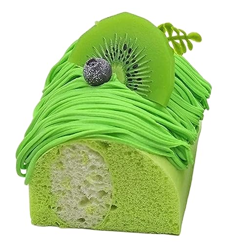 TOBBOMEY Simulation Kuchenmodell Kuchen Spielzeug zuverlässiges Kuchenmodell Kuchenmodell Cake kuchendekoration Kuchenmodelle Fotorequisite künstliche Kuchen Prop Pu Green von TOBBOMEY