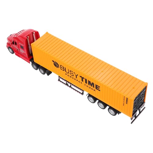 TOBBOMEY Spielzeugauto-Modell Spielzeug-Sattelzug Und Anhänger Schweres LKW-Modell Spielzeugauto-Display Container-anhänger-Spielzeug Transportfahrzeug Für Kinder Diecast-Autos Legierung von TOBBOMEY