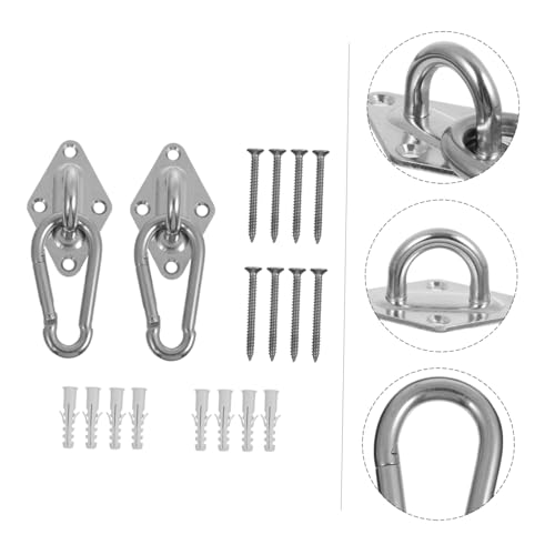 TOBBOMEY Teiliges Karabinerhaken Rostfrei Federbelastete Türhaken für Hängematten und Schaukeln Geräuscharm Vibrationsarm Langlebig Geeignet für Balken und Vertikaltuch Aufhängung TOBBOMEY Teiliges Karabinerhaken Rostfrei Federbelastete Türhaken für Hängematten und Schaukeln Geräuscharm Vibrationsarm Langlebig Geeignet für Balken und Vertikaltuch Aufhängung von TOBBOMEY