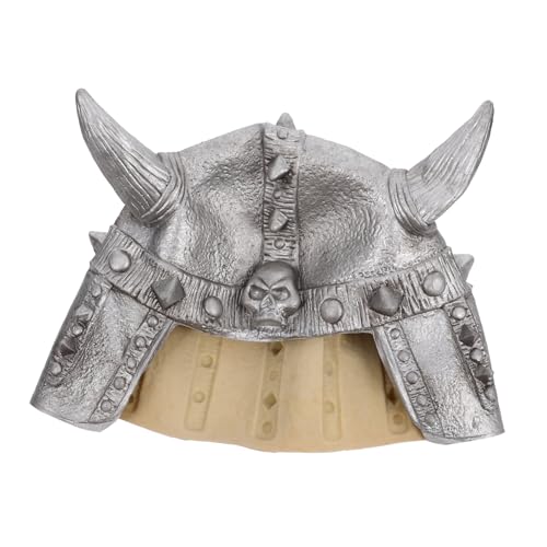 TOBBOMEY Wikingerhelm Maskerade-hut Tanzpartyhut Karnevalshutverzierung Russischer Hut Partyhut Aus Ochsenhorn Dekorativer Hut Ochsenhörner Stirnband Cosplay-karnevalshut Silver Emulsion von TOBBOMEY