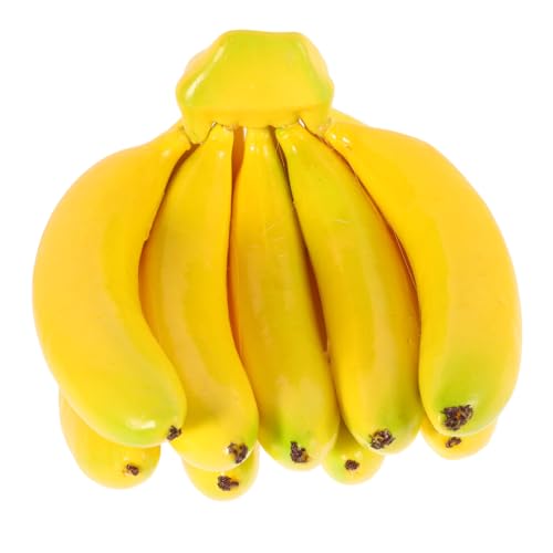 TOBBOMEY simulierte Banane speziell geformte Fischdekoration Heimdekoration Realistische Früchte Dekorative Bananen Banane dekorative Verzierung realistische, lebensechte künstliche Banane von TOBBOMEY