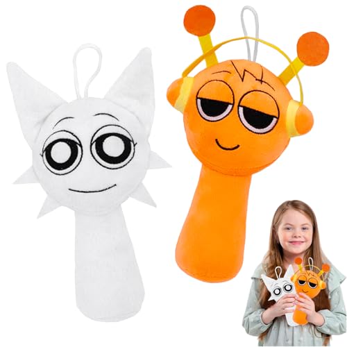 2 Stück Sprunki Plush Sprunki Kuscheltier lustige Sprunki-Plüschtiere Sammelbare Plüschtiere Weiches und niedliches Plüschtier-Kissen Valentinstag Geburtstagsgeschenke Spielzeug für Spielefans Kinder von TOGETDREAM