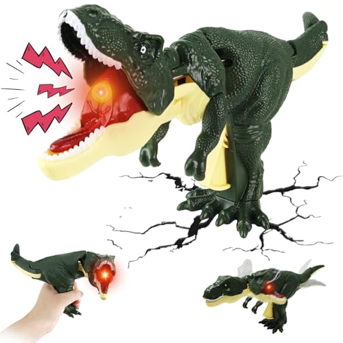 TOGETDREAM Dinosaurier Spielzeug T-Rex Schaukelnd Dinosaurier Spielzeug Juguetes de dinosaurio Trigger The T-REX Stress Spielzeug Mit Swaying Kopf & Schwanz Tyrannosauru Dinosaur Toys von TOGETDREAM