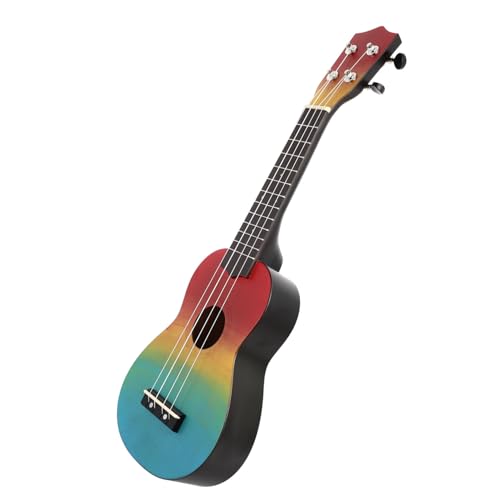 TOGEVAL 1 Satz 21 Ukulele Kleine Gitarre Mini Akustikgitarre Musikinstrument Kidcraft Spielset Mini Gitarre Musikinstrumente Kindermusikinstrumente Kindergitarre Holz Bunt von TOGEVAL