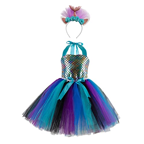 TOGEVAL 1 Satz Mesh-rock Teenager-kleider Ballkleider Für Mädchen Tutu-outfit Für Geburtstagsfeiern Jugendlich Mädchen Kleider Meerjungfrau-cosplay-kleid Partykleid Kostüm Kinderrock Stoff von TOGEVAL