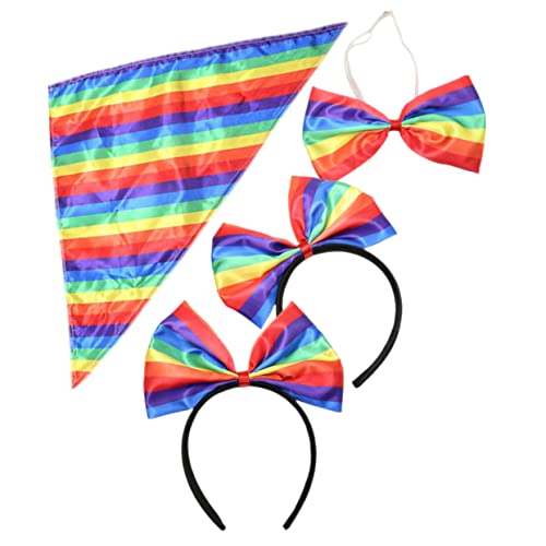 TOGEVAL 1 Satz Regenbogen-Stirnband Zubehör für Regenbogenpartys lgbtq-Zeichen Stolz-Outfits bandana stirnband Gay-Pride-Bandana Cosplay-Kopfbedeckung Regenbogen-Bandana Haarreifen Plastik von TOGEVAL