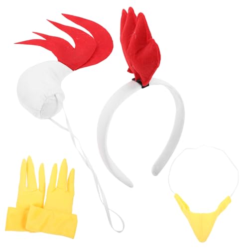 TOGEVAL 1 Set Ostern Stirnband Küken Cosplay Requisiten Ostern Prop Cosplay Zubehör Ostern Küken Klaue Ostern Cosplay Kostüm Küken Prop Cosplay Küken Zubehör Kostüm Zubehör Foto von TOGEVAL