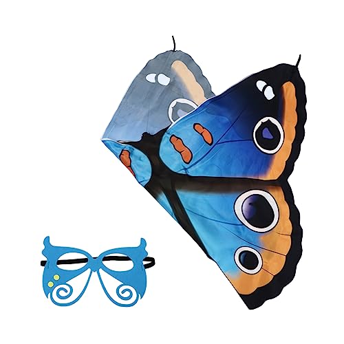 TOGEVAL 1 Set Schmetterlinge Wings Cape Hübsch Halloween Cloak Cosplay Party Cape Für Kinder von TOGEVAL