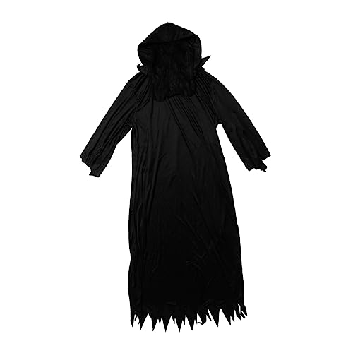 TOGEVAL 1 Stück Halloween Kostüm Für Erwachsene Schwarzes Kleid Kreatives Cosplay Outfit Für Partys Und Events Lustiges Design Perfekt Für Karneval Und Halloween von TOGEVAL