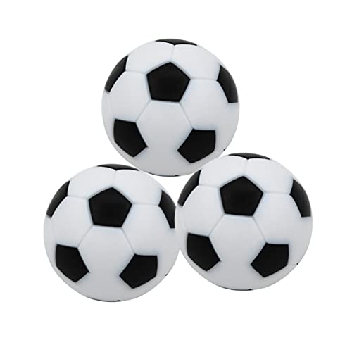 TOGEVAL 12 Stück Mini Tischfußball Bälle Für Kinder 36 Mm Schwarz Weiß Ersatzbälle Für Unisex Fußballspiele Im Innen Und Außenbereich von TOGEVAL