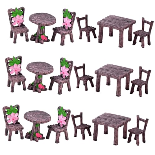 TOGEVAL 18 Stück Miniatur Möbel Realistische Miniatur Garten Tisch und Stühle aus Holzoptik Dekorative Mikro Landschafts Deko für Puppenhaus DIY Basteln und Fotorequisiten TOGEVAL 18 Stück Miniatur Möbel Realistische Miniatur Garten Tisch und Stühle aus Holzoptik Dekorative Mikro Landschafts Deko für Puppenhaus DIY Basteln und Fotorequisiten von TOGEVAL