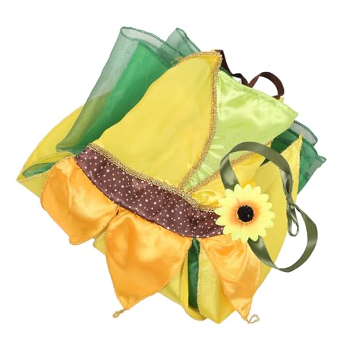 TOGEVAL 1Stk Partyrock Feen-Outfit für Mädchen Kleid für Mädchen Sonnenblumenkostüm Sonnenblumen-Cosplay Kinderkostüme kinderkleider kinderkleidung Kinderpartykleidung bee costume Yellow von TOGEVAL