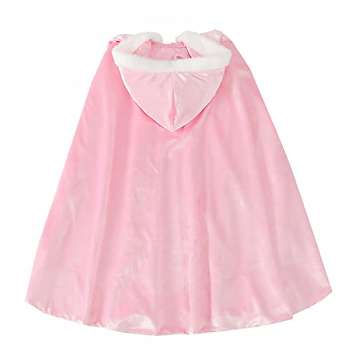 TOGEVAL 1Stk Umhang für Kinder Kinderkostüm Kinder Umhang Maskeradekostüm Kinderprinzessin Outwear Kleid für Kinder Halloween Costume Halloween Kleidung Mantel Partykostüm Baumwolle Rosa von TOGEVAL