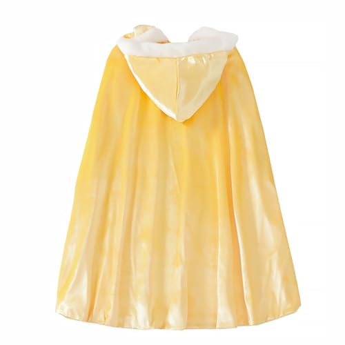 TOGEVAL 1Stk Umhang für Kinder Maskeradekostüm Cosplay-Mantel Mädchen-Outfits Rollenspielkostüm Kindermantel Halloween Costume Halloween Kleidung Partykostüm Kinder Umhang Baumwolle Yellow von TOGEVAL