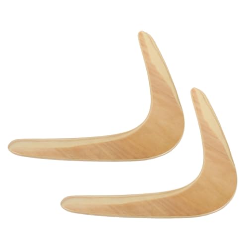 TOGEVAL 2 Stück Teiliges Outdoor spielset Boomerang und Wurfscheibe aus Leichtem Holz Langlebig und Sicher Wurf Fangspielzeug für Camping und Freizeitspaß TOGEVAL 2 Stück Teiliges Outdoor spielset Boomerang und Wurfscheibe aus Leichtem Holz Langlebig und Sicher Wurf Fangspielzeug für Camping und Freizeitspaß von TOGEVAL