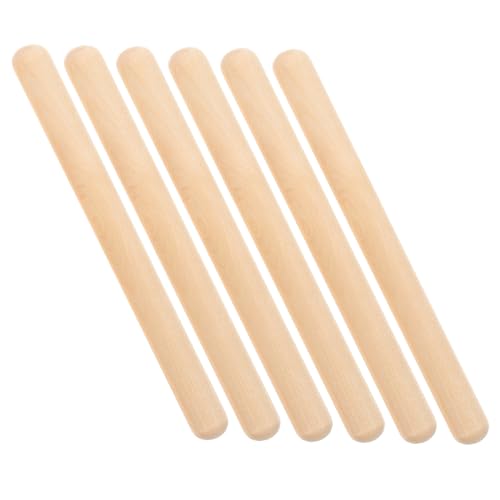 TOGEVAL 6 Stück Teiliges Holzspielzeug Rhythmussticks Tragbare Percussion Instrumente für Orff musikstäbe aus Ahornholz Fördert Musikalisches Lernen und Hand Auge koordination TOGEVAL 6 Stück Teiliges Holzspielzeug Rhythmussticks Tragbare Percussion Instrumente für Orff musikstäbe aus Ahornholz Fördert Musikalisches Lernen und Hand Auge koordination von TOGEVAL