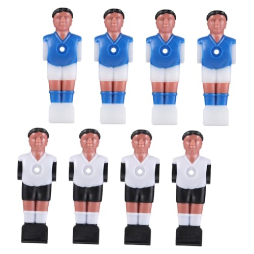 TOGEVAL 8 Stück Tischfußballpuppe Tischfußball Ersatzspieler Tischfußball Zubehör Fußballtisch Fußballtischpuppen Fußballtischteile Puppenteile Tischfußballfiguren Aus Kunstharz von TOGEVAL