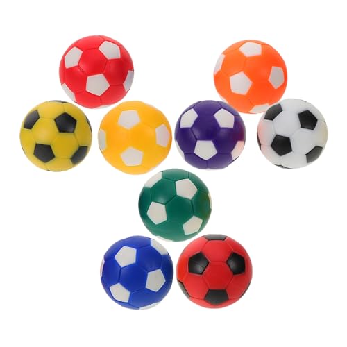 TOGEVAL 9St Kicker Zubehör Mini-Tischkicker Fußball-Spielball kleine Schwarze und weiße Fußbälle Tischfußball Zubehör Tischfußball Kugeln Tischfußballball Tischfußball-Ersatz Plastik von TOGEVAL