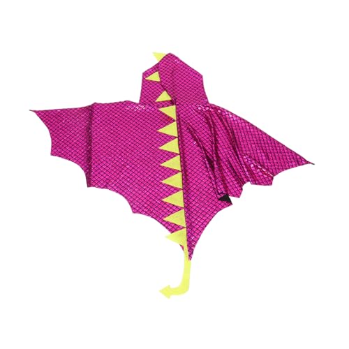 TOGEVAL Dinosaurier-Umhang Dinosaurier-Kapuzenumhang Drachen verkleiden Dino-Umhang halloween dekoration kinderkleidung Halloweenkostüm dekorativer Halloween-Umhang Kinderaccessoire Stoff von TOGEVAL