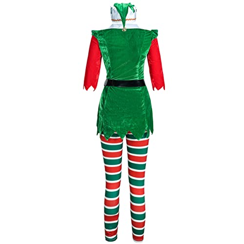 TOGEVAL Ein Set Weihnachtskostü Für Damen Festliches Kleid Für Aufführungen Und Partys Perfekt Für Weihnachten Und Festliche Anlässe von TOGEVAL