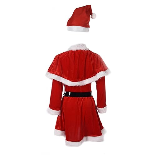 TOGEVAL Einzigartiges Weihnachtskleid Für Frauen Festliches Langarm Kleid Im Santa Stil Ideal Für Weihnachtsfeiern Und Feste Bequemes Material Erhältlich Mehreren Größen Und von TOGEVAL