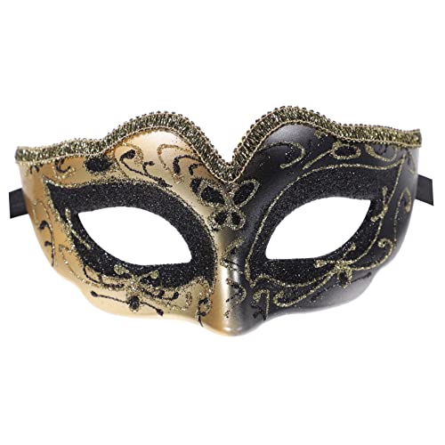 TOGEVAL Halbgesichtsmaske Für Halloween Und Karneval Handgefertigte Party Maske Für Kostümparty Und Maskerade Ideal Für Kinderfestivals Und Feierlichkeiten von TOGEVAL