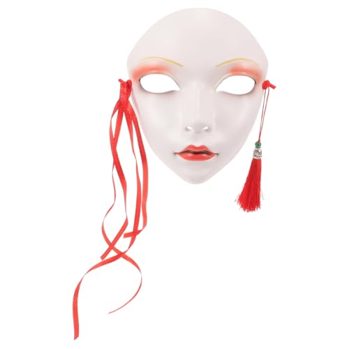 TOGEVAL Hanfu-Maske Fuchsmaske Vollgesichtsmaske Therische Maske Anime und Maske Katzenmasken Halloween-Maske halloween maske Halloween-Party-Maskendekor Erwachsene Frauenmaske Plastik von TOGEVAL