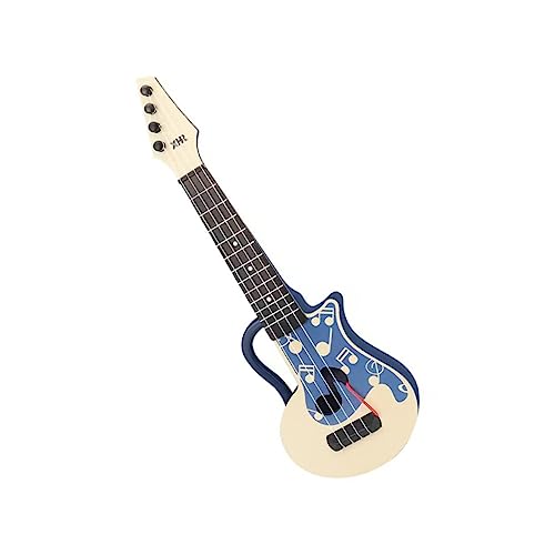 TOGEVAL Kinder Gitarre Musikinstrumente für Kinder Kindergitarre für Jungen kinderinstrumente Kinder musikinstrumente Kinderspielzeug Ukulele Simulations-Ukulele-Spielzeug Nylon Blue von TOGEVAL