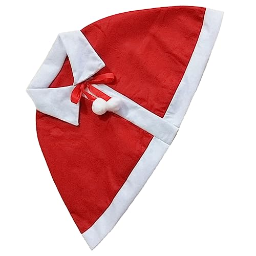 TOGEVAL Weihnachtsumhang Niedliches Cape Eleganter Weihnachts Mantel Für Cosplay Umhang Für ädchen Festliches Kostümzubehör Für Weihnachten Ideales Rollenspiel Outfit von TOGEVAL