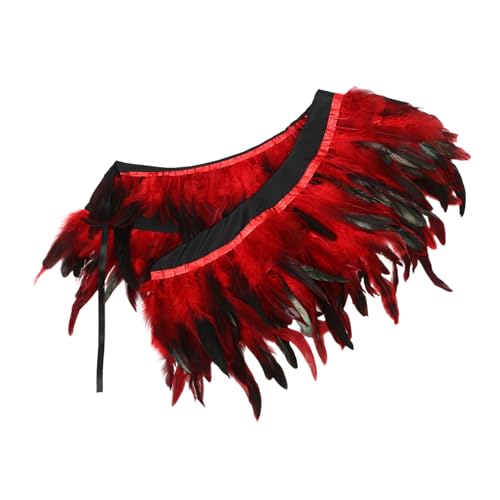 TOGEVAL Krähenfederschal Damen Schal Cape- im Freien Kragen Schal Halloween-Umhang-Stütze Halloween-Outfits für Frauen Halloween-Party-Umhang Umhang für die Party Umhang für Halloween von TOGEVAL