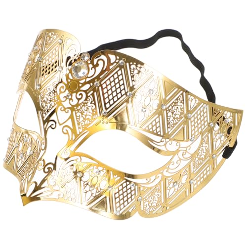 TOGEVAL Maskerade Party Maske Aus Mit Strass Halbes Gesicht Elegante Strass Dekorationsmaske Für Karneval Kostümpartys Und Besondere Anlässe Damen Und Herren von TOGEVAL