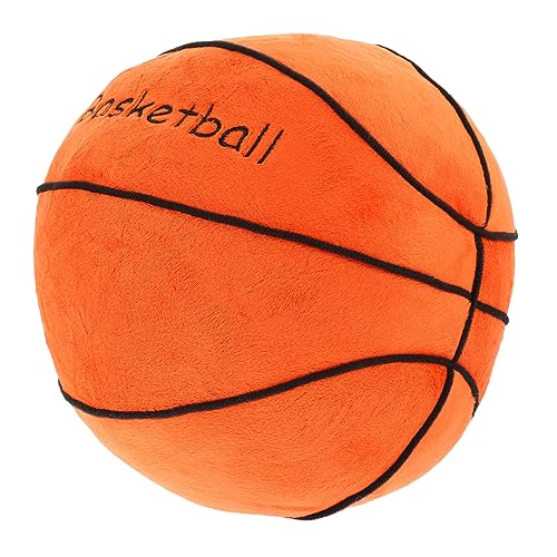 TOGEVAL Plüsch-Basketballspielzeug Sport-Basketball Plüschtier Basketballspielzeug für zu Hause sportkissen für Kinder Plüschkissen Sport Plüschball Kinder-Plüsch-Basketball PP Baumwolle von TOGEVAL