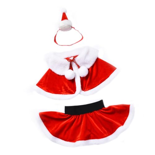 TOGEVAL Weihnachtsrock Für Cosplay Outfits Aus Festlichem Stoff Rot Ideal Für Weihnachten Karneval Und Festliche Anlässe Perfekt Für Kreative Kostüme von TOGEVAL