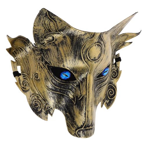 TOGEVAL Werwolf-Maske Wolfsmaske gruselige maske Wolfenmaske kaufen Maskerade-Maske Therische Maske Wolf-Cosplay-Maske Schutzmaske Party-Cosplay-Requisite Party-Performance-Masken PVC von TOGEVAL